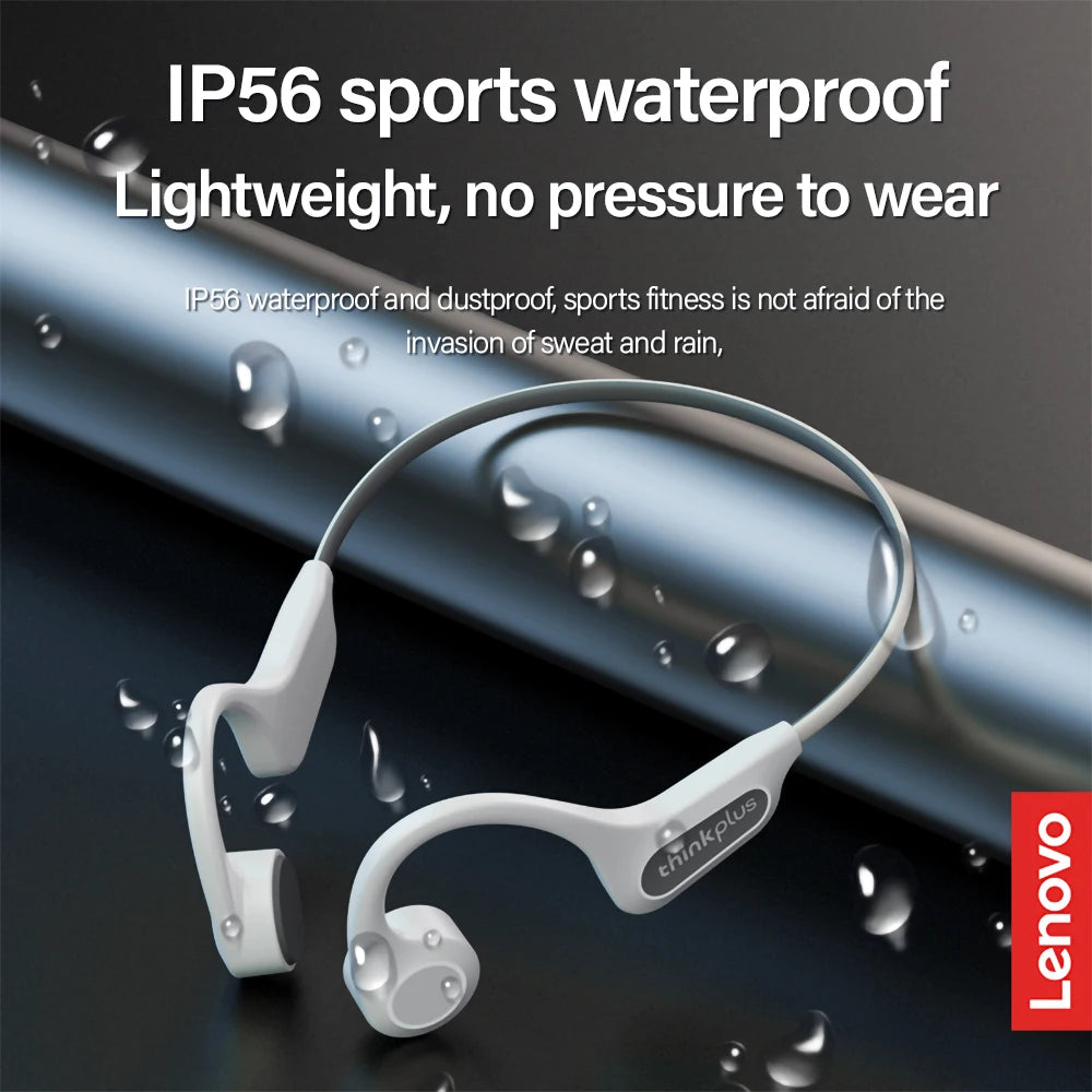 Original Lenovo X3 Pro Bone Conduction Headphones - Bluetooth 5.3 Wireless Sports Earphones, Waterproof with Mic