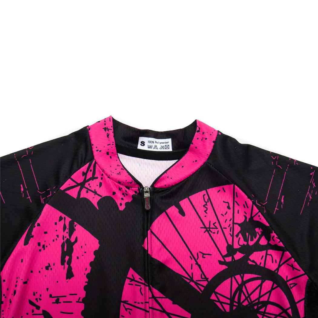 Women's Summer Short Sleeve Cycling Jersey | Breathable Mountain Bike Shirt | Anti-Sweat Cycle Wear