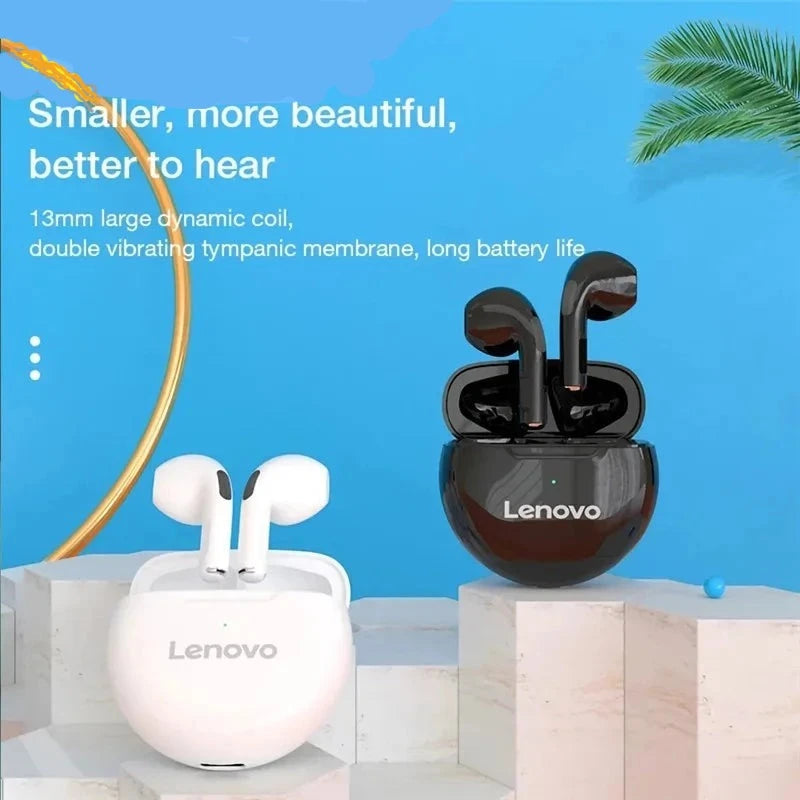 Lenovo Air Pro 6 TWS Bluetooth Earphones with Noise Cancellation, Hi-Fi Sound, Touch Control & Waterproof for iPhone, Xiaomi, Android