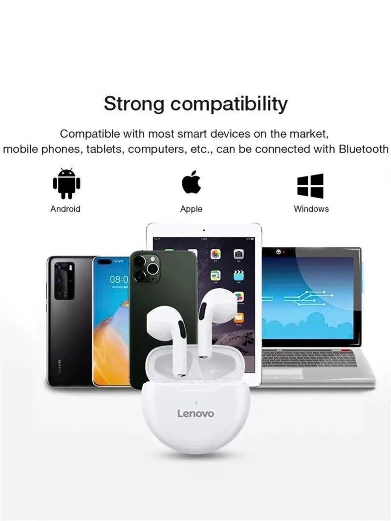 Lenovo Air Pro 6 TWS Bluetooth Earphones with Noise Cancellation, Hi-Fi Sound, Touch Control & Waterproof for iPhone, Xiaomi, Android