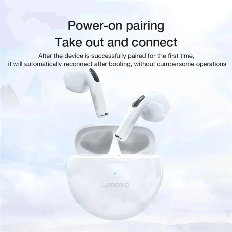 Lenovo Air Pro 6 TWS Bluetooth Earphones with Noise Cancellation, Hi-Fi Sound, Touch Control & Waterproof for iPhone, Xiaomi, Android