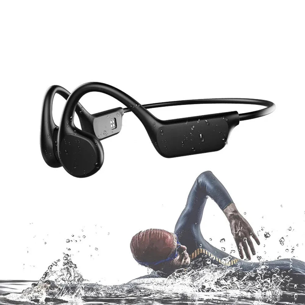 X7 Bone Conduction Headset – IPX8 Waterproof with 32GB Bluetooth Wireless MP3 Player