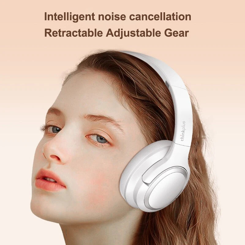 Choice Lenovo TH40 Headphones Stereo Wireless Bluetooth Earphones HIFI Sound Gaming Headset With Mic Sports Music Earphones