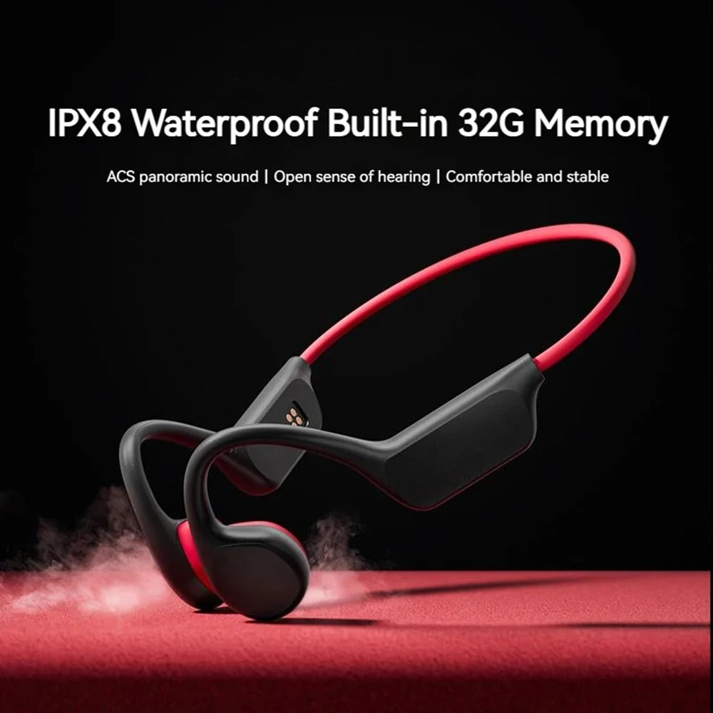 X7 Bone Conduction Headset – IPX8 Waterproof with 32GB Bluetooth Wireless MP3 Player