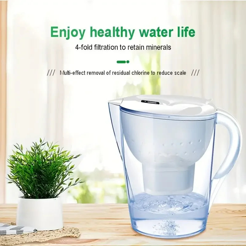 Alkaline Water Filter Pitcher with 3.5L Capacity, Digital Display, BPA-Free, Fast Chlorine Removal