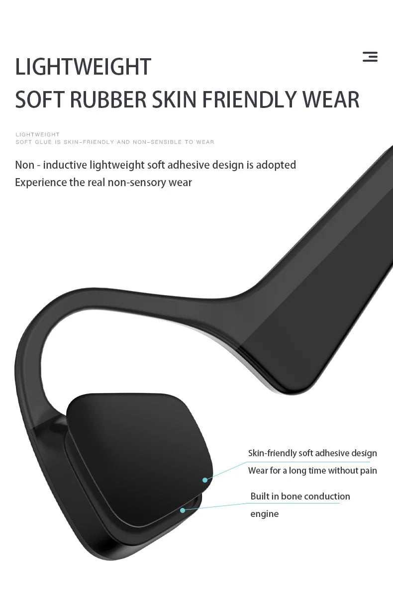 Casque de sport à conduction osseuse XIAOMI Mijia - Écouteurs Bluetooth sans fil avec micro | Casque mains libres TWS pour la course et le fitness